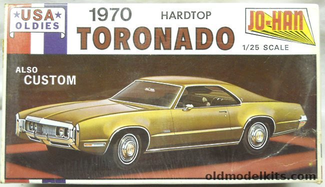 Jo-Han 1/25 1970 Oldsmobile Toronado Hardtop - Stock or Custom, C-4970 plastic model kit